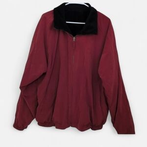 RedHead Brick 🧱 Red & Black 🖤 Fleece Reversible Zip Up Jacket With Pockets.